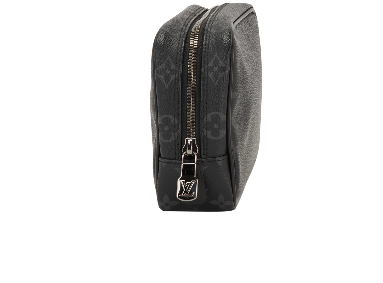 Louis Vuitton Toiletry Pouch PM, &pound;395, Accessories, Black/Grey, Coated Canvas, Side view